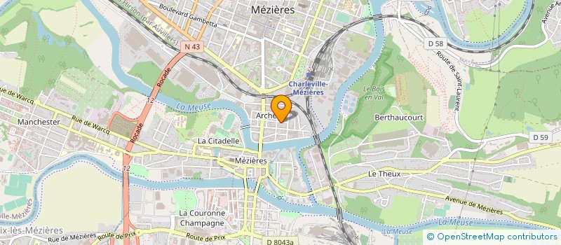 localisation de l'entreprise MUSIQUE ANIMATION SPORTS ET CULTURE  CHARLEVILLE-MEZIERES