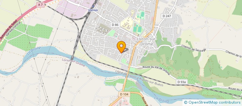 localisation de l'entreprise MUSIQUE ART POPULAIRE  LIVRON-SUR-DROME