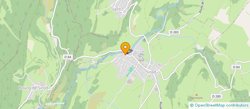 localisation de l'entreprise MUSIQUE AU FIL DE L'AIN  SIROD