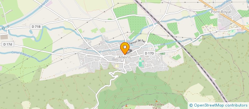 localisation de l'entreprise MUSIQUE AU MASSIF DES COSTES  ALLEINS