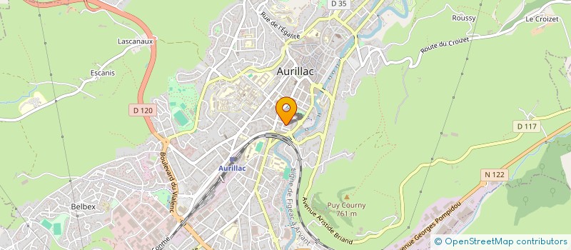 localisation de l'entreprise MUSIQUE DANS LE CANTAL à AURILLAC