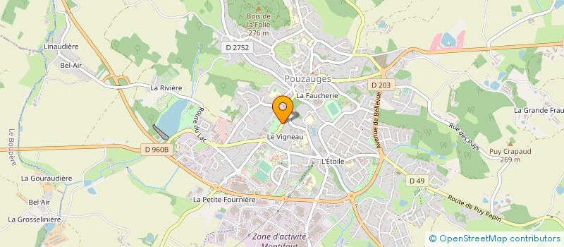 localisation de l'entreprise MUSIQUE DE POUZAUGES à POUZAUGES