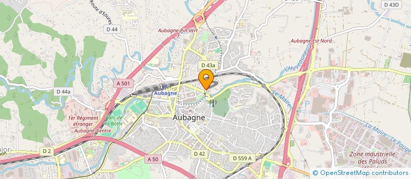 localisation de l'entreprise MUSIQUE DES POMPIERS DES BOUCHES-DU-RHONE à AUBAGNE