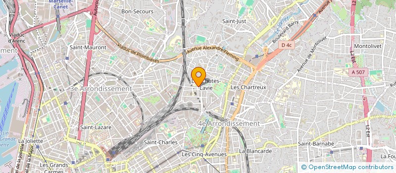 localisation de l'entreprise MUSIQUE EN BLEU ET BLANC à MARSEILLE 4EME