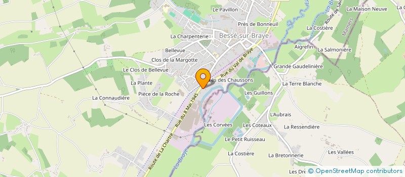 localisation de l'entreprise MUSIQUE EN BRAYE  BESSE-SUR-BRAYE