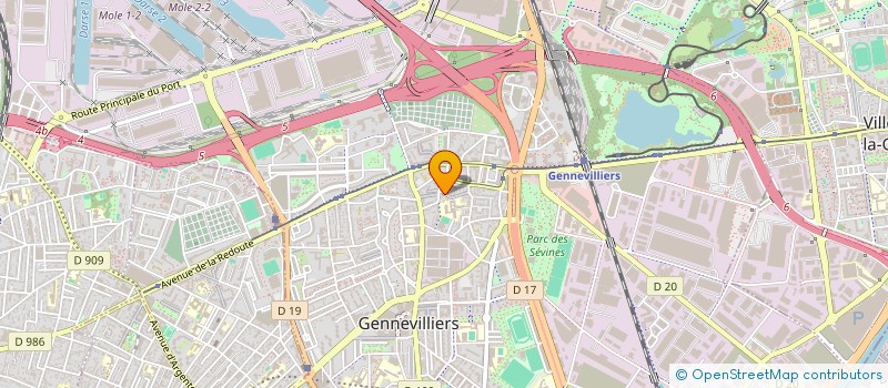 localisation de l'entreprise MUSIQUE EN CHANTIER  GENNEVILLIERS
