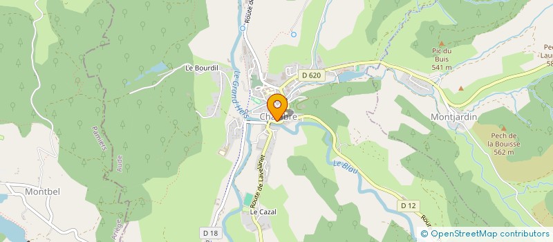 localisation de l'entreprise MUSIQUE EN KERCORB  CHALABRE