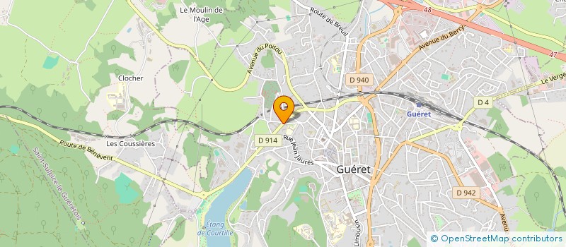 localisation de l'entreprise MUSIQUE EN MARCHE  GUERET