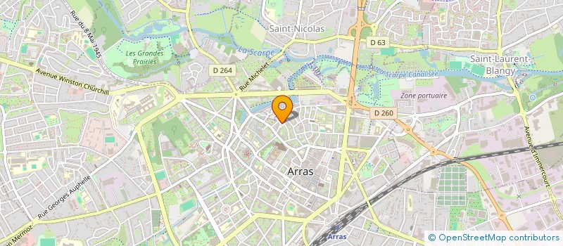 localisation de l'entreprise MUSIQUE EN ROUE LIBRE à ARRAS