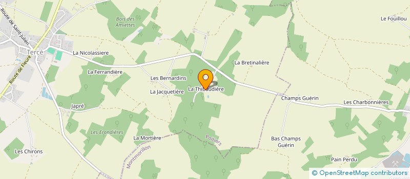 localisation de l'entreprise MUSIQUE ENTRE NOUS  TERCE