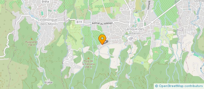 localisation de l'entreprise MUSIQUE ET BIEN-ETRE  LAROQUE-DES-ALBERES