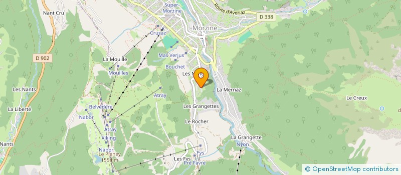 localisation de l'entreprise MUSIQUE ET CHANTS SACRES MORZINE VALLEE D'AULPS  MORZINE