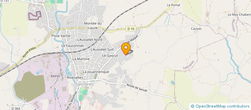 localisation de l'entreprise MUSIQUE ET DANSE  SALINDRES