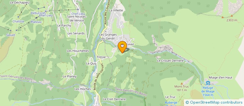 localisation de l'entreprise MUSIQUE ET PATRIMOINE EN PAYS DU MONT BLANC à SAINT-GERVAIS-LES-BAINS