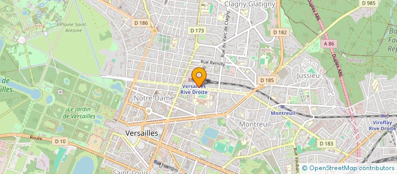 localisation de l'entreprise MUSIQUE EVENTS à VERSAILLES
