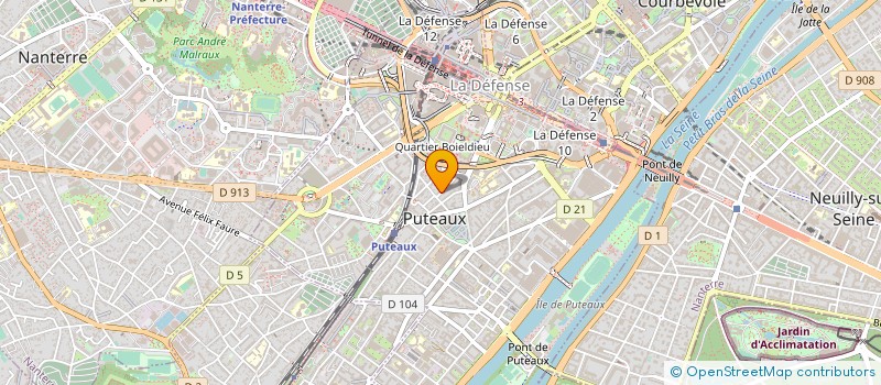 localisation de l'entreprise MUSIQUE IMAGE SON STUDIO (M.I.S.S.)  PUTEAUX