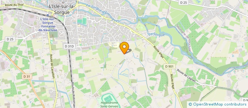 localisation de l'entreprise MUSIQUE L'AVENIR L'ISLOIS  L'ISLE-SUR-LA-SORGUE