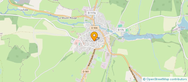 localisation de l'entreprise MUSIQUE MUNICIPALE ARNAITOISE  ARNAY-LE-DUC