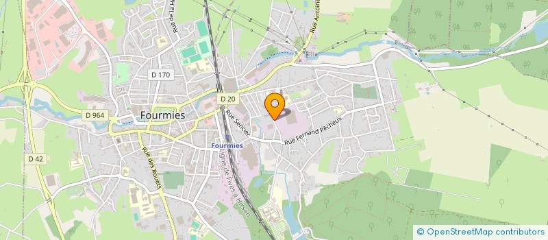 localisation de l'entreprise MUSIQUE MUNICIPALE DE FOURMIES SECTION BATTERIE FANFARE  FOURMIES