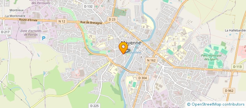 localisation de l'entreprise MUSIQUE MUNICIPALE DE MAYENNE à MAYENNE