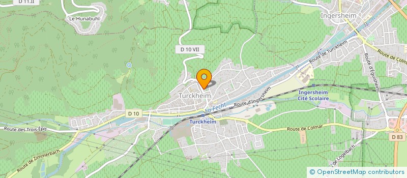 localisation de l'entreprise MUSIQUE MUNICIPALE  ECHO TURCKHEIM  TURCKHEIM