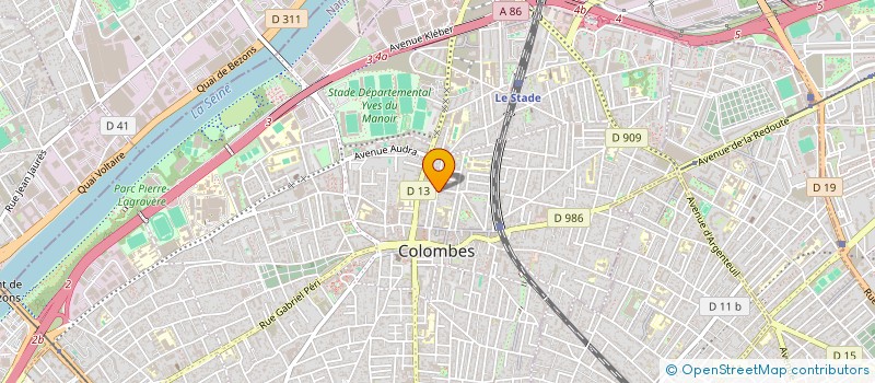 localisation de l'entreprise MUSIQUE ON TOURNE  COLOMBES