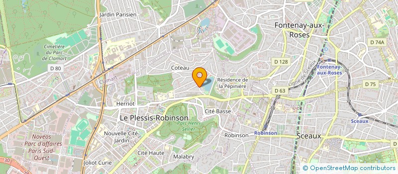 localisation de l'entreprise MUSIQUE PHARE  LE PLESSIS-ROBINSON