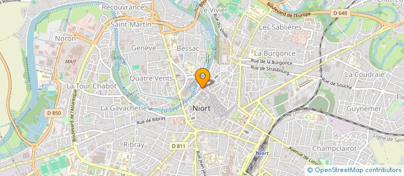 localisation de l'entreprise MUSIQUE POUR TOUS à NIORT