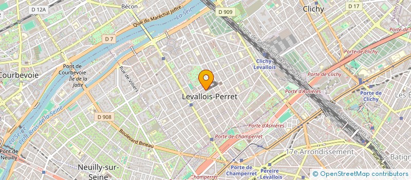 localisation de l'entreprise MUSIQUE POUR TOUS à LEVALLOIS-PERRET