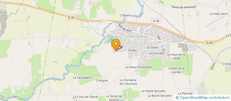 localisation de l'entreprise MUSIQUE ROCK BRETAGNE  NOUVOITOU