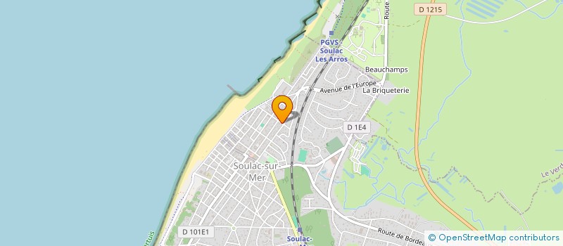 localisation de l'entreprise MUSIQUE SANS FRONTIERE  SOULAC-SUR-MER