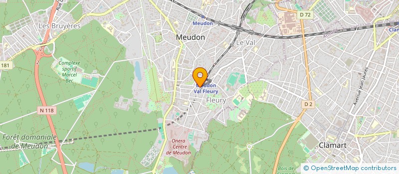 localisation de l'entreprise MUSIQUE SANS FRONTIERES PARIS  MEUDON