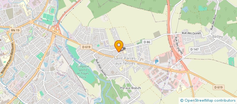 localisation de l'entreprise MUSIQUE THENNELIERES ST PARRES AUX TERTR  SAINT-PARRES-AUX-TERTRES