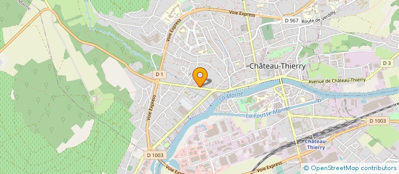 localisation de l'entreprise MUSIQUE THERAPIE ACTIVE  CHATEAU-THIERRY