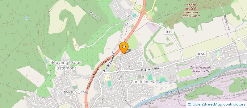 localisation de l'entreprise MUSIQUEFROIDE SAS  GANDRANGE