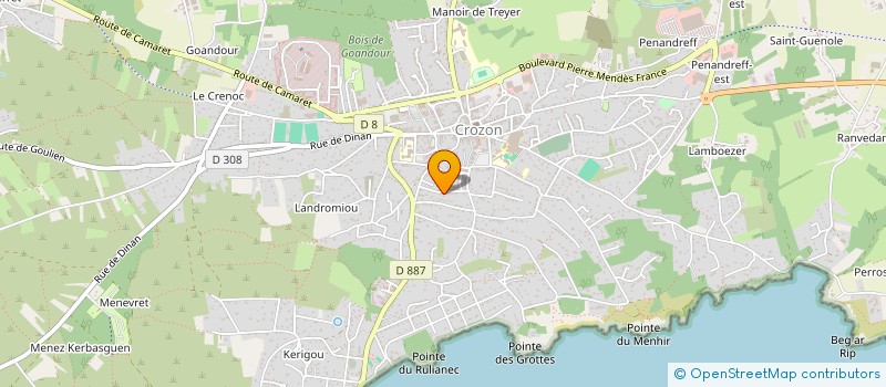 localisation de l'entreprise MUSIQUES A CROZON  CROZON