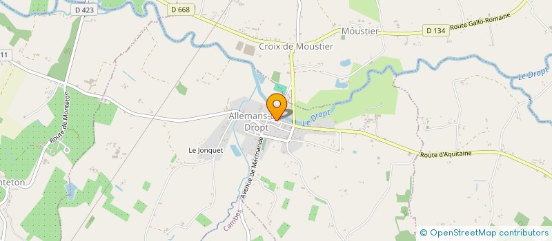 localisation de l'entreprise MUSIQUES AU FIL DU DROPT  ALLEMANS-DU-DROPT