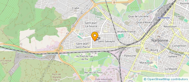 localisation de l'entreprise MUSIQUES DANSES ET CULTURES EN MEDITERRANEE  NARBONNE