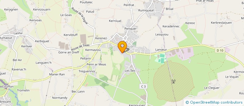 localisation de l'entreprise MUSIQUES EN COTE DES LEGENDES  PLOUNEOUR-BRIGNOGAN-PLAGES