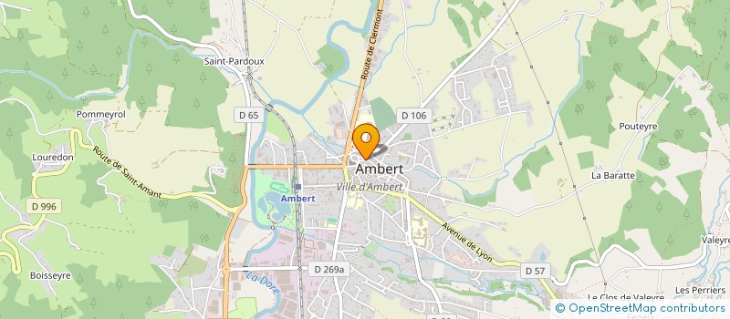 localisation de l'entreprise MUSIQUES EN LIVRADOIS à AMBERT