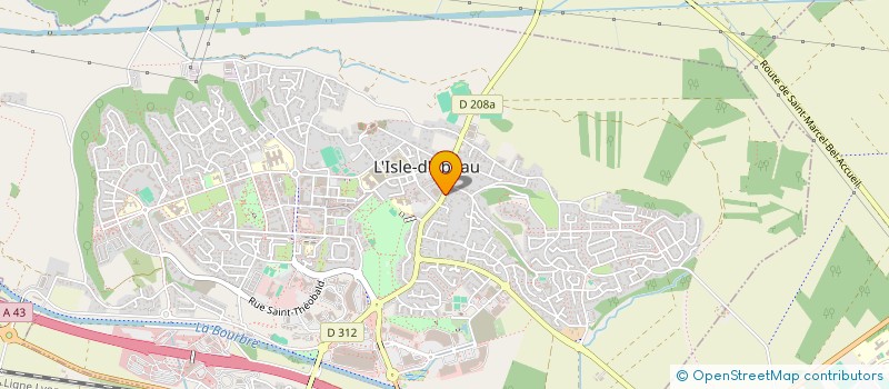 localisation de l'entreprise MUSIQUES EN NORD ISERE  L'ISLE-D'ABEAU