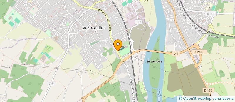 localisation de l'entreprise MUSIQUES EN VAL DE SEINE à VERNOUILLET