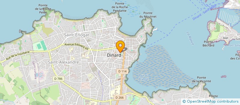 localisation de l'entreprise MUSIQUES RIVE GAUCHE EN COTE D'EMERAUDE  DINARD