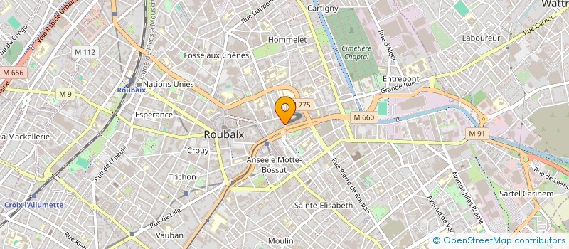 localisation de l'entreprise MUSLIMS EN ACTION  ROUBAIX