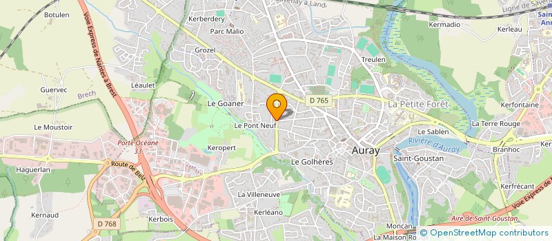 localisation de l'entreprise MUSO à AURAY