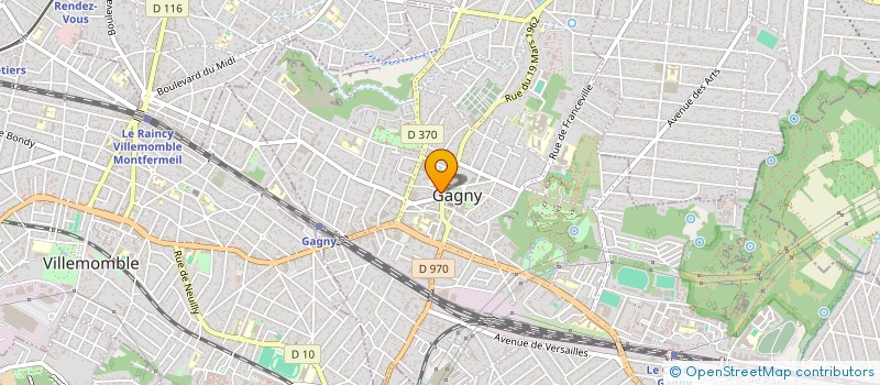 localisation de l'entreprise MUSSAC à GAGNY