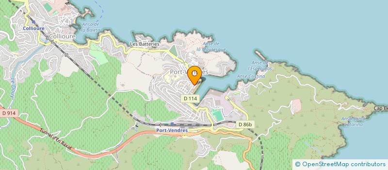 localisation de l'entreprise MUSSARD ELECTRICITE  PORT-VENDRES