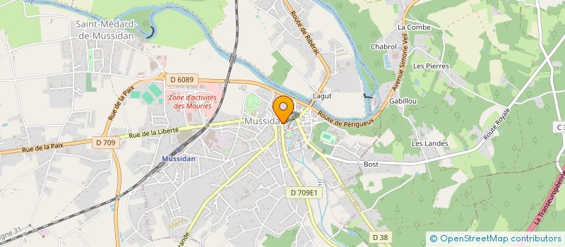 localisation de l'entreprise MUSSIDAN OPTIC  MUSSIDAN