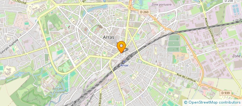 localisation de l'entreprise MUSSO à ARRAS