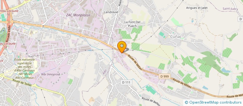 localisation de l'entreprise MUSTANG  CAMBON